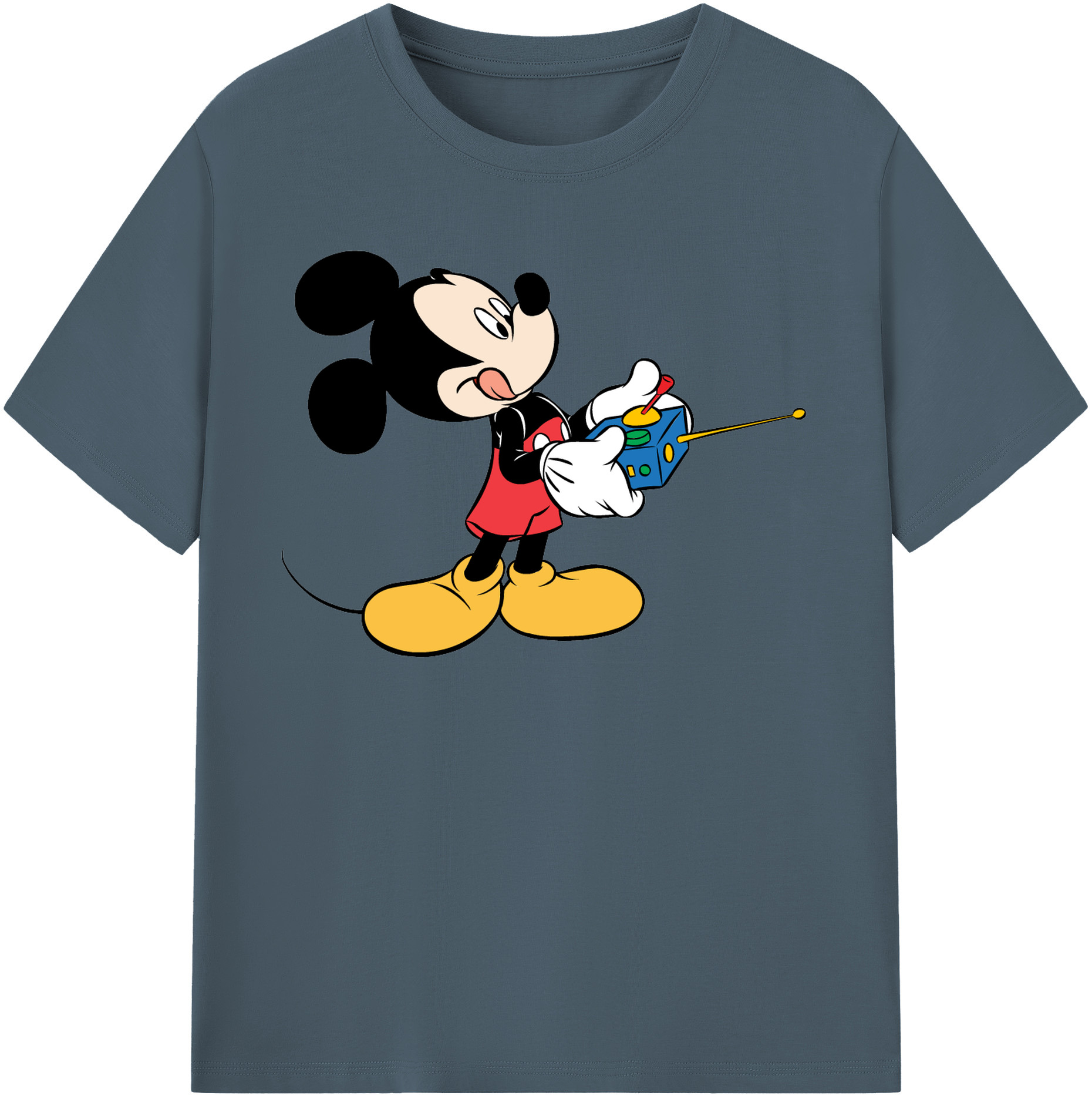 （画像用） ミッキーマウス Mickey Mouse 綿100％半袖Tシャツ（フロントプリント）